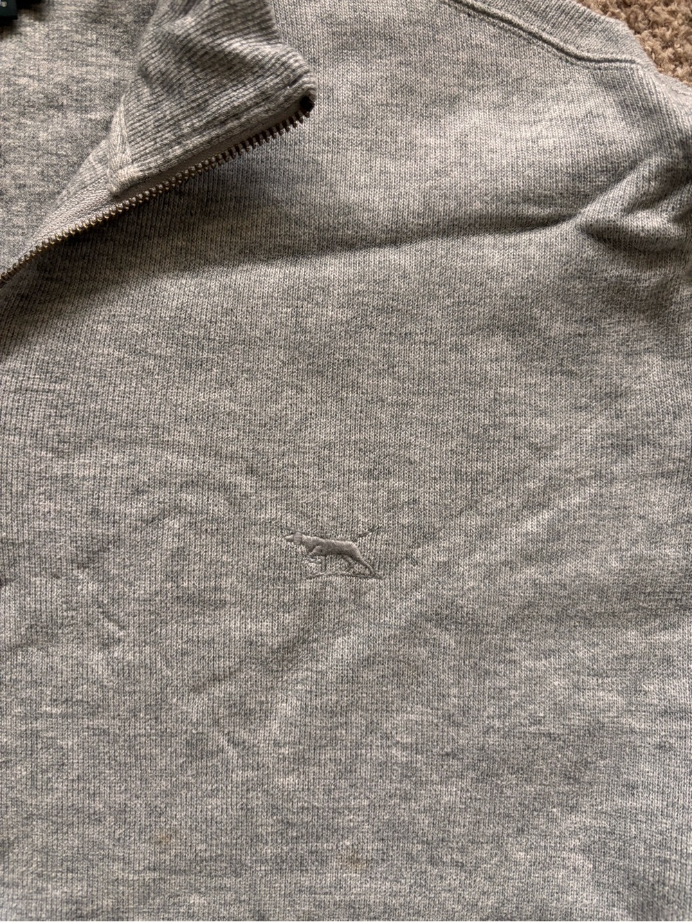 Rodd & Gunn Light Grey Half-Zip Knit Sweater